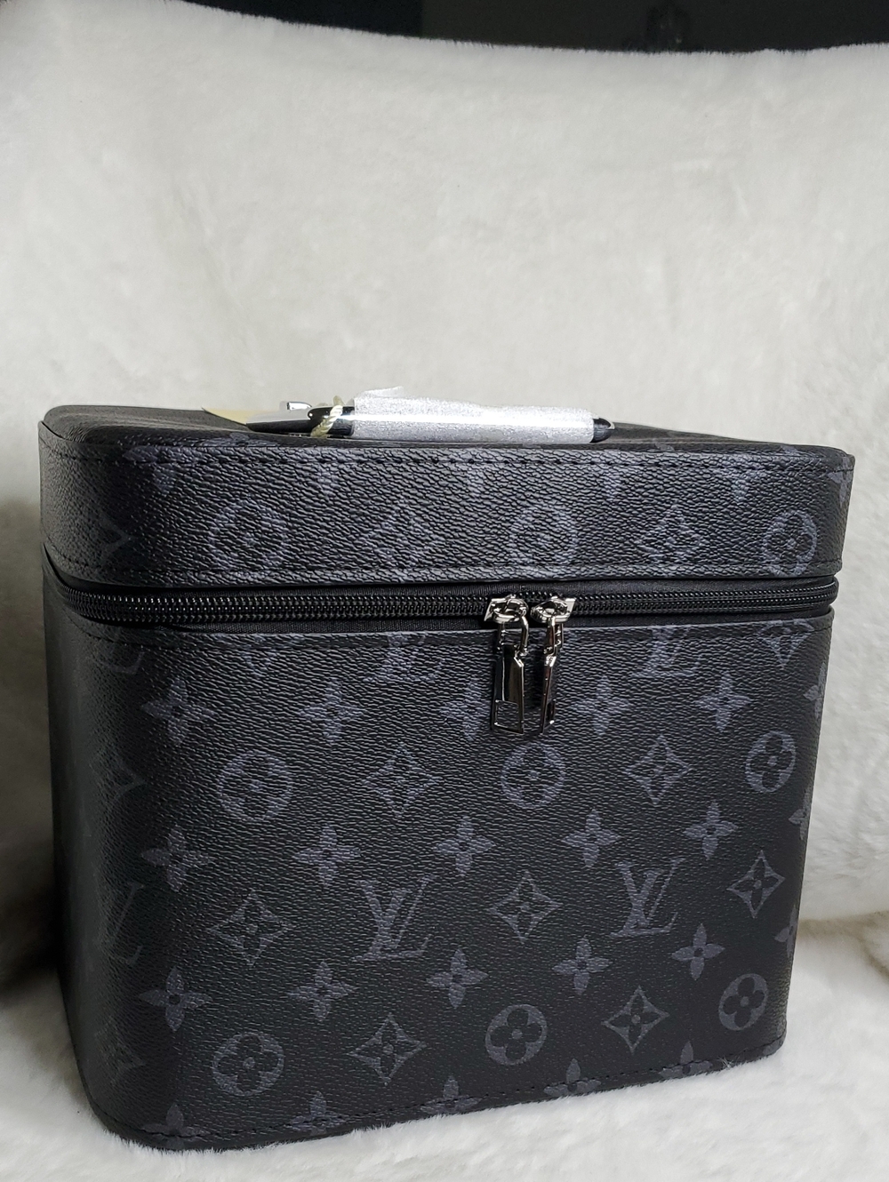 Lv Black Monogram Toiletry Case